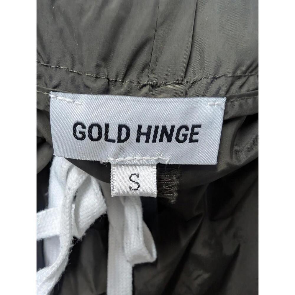 Gold Hinge Designer Brown Warm Up Pants Athletic Casual Street Wear Size Small - Picture 3 of 5